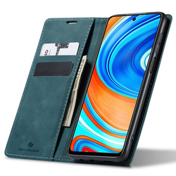 Etui z klapką Spacecase Wallet do Redmi Note 9S/9 Pro niebieskie