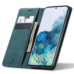 Etui z klapką Spacecase Wallet do Galaxy S20+ niebieskie