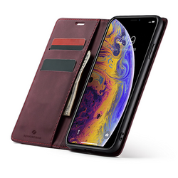Etui z klapką Spacecase Wallet do iPhone X/Xs czerwone