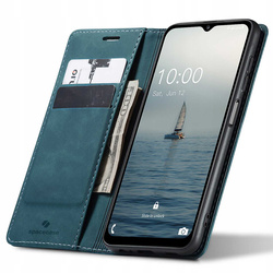 Etui z klapką Spacecase Wallet do Galaxy A14 5G niebieskie