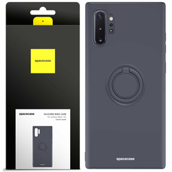 Etui Spacecase Silicone Ring do Galaxy Note 10+ czarne