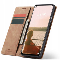 Etui z klapką Spacecase Wallet do Huawei P40 Lite jasno brązowe