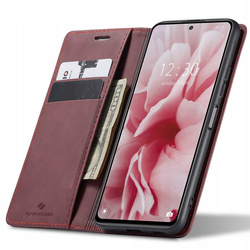Etui z klapką Spacecase Wallet do Redmi Note 11 Pro 5G czerwone