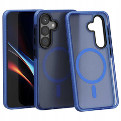 Etui Spacecase Hybrid Fusion Mag do Galaxy S25 niebieskie