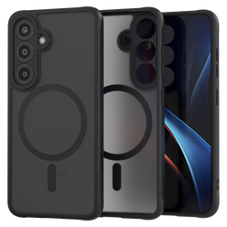 Etui Spacecase Hybrid Mag do Galaxy S25 czarne