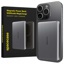 Spacecase Powerbank 5000mAh MagCharge PB01 gray