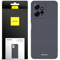 Etui silikonowe Spacecase Silicone Case do Redmi Note 12 4G czarne