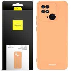 Etui silikonowe Spacecase Silicone Case do Redmi 10C/Poco C40 pomarańczowe