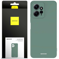Etui silikonowe Spacecase Silicone Case do Redmi Note 12 4G ciemno zielone