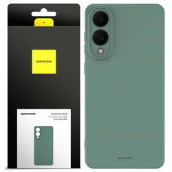 Etui silikonowe Spacecase Silicone Case do Galaxy S25 Edge ciemno zielone
