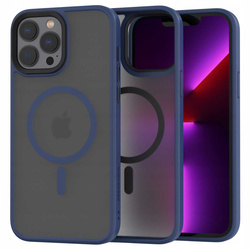 Etui Spacecase Hybrid Mag do iPhone 13 Pro Max granatowe