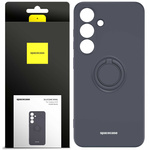 Etui Spacecase Silicone Ring do Galaxy S24 czarne