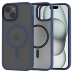 Etui Spacecase Hybrid Mag do iPhone 15 Plus granatowe