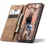 Etui z klapką Spacecase Wallet do Xiaomi Mi 11 Lite/5G NE jasno brązowe