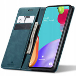 Etui z klapką Spacecase Wallet do Galaxy A52 5G niebieskie