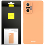 Etui silikonowe Spacecase Silicone Case do Redmi Note 10 Pro pomarańczowe