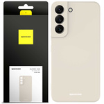 Etui silikonowe Spacecase Silicone Case do Galaxy S22 kremowe
