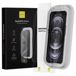 Szkło na ekran Spacecase QuickFit Glass do iPhone 12/12 Pro - 2 sztuki