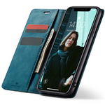 Etui z klapką Spacecase Wallet do iPhone Xr niebieskie