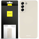 Etui silikonowe Spacecase Silicone Case do Galaxy S21 FE kremowe
