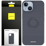 Etui Spacecase Silicone Ring do iPhone 14 czarne