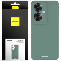 Etui silikonowe Spacecase Silicone Case do Oppo Reno 11 F 5G ciemno zielone