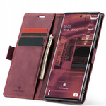 Etui z klapką Spacecase Wallet do Galaxy Note 20 Ultra czerwone