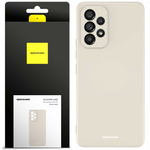 Etui silikonowe Spacecase Silicone Case do Galaxy A53 5G kremowe