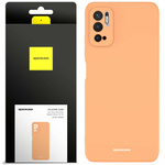 Etui silikonowe Spacecase Silicone Case do Poco M3 Pro/Note 10 5G pomarańczowe