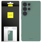 Etui silikonowe Spacecase Silicone Case do Galaxy S25 Ultra ciemno zielone