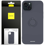 Etui Spacecase Silicone Ring do iPhone 15 Plus czarne