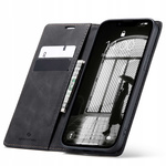 Etui z klapką Spacecase Wallet do iPhone 16e czarne