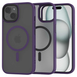Etui Spacecase Hybrid Mag do iPhone 15 Plus fioletowe