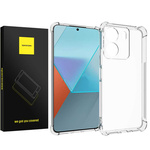 Etui Spacecase Anti-shock do Redmi 13C / Poco C65 przezroczyste