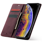 Etui z klapką Spacecase Wallet do iPhone Xs Max czerwone