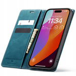 Etui z klapką Spacecase Wallet do iPhone 15 Pro niebieskie