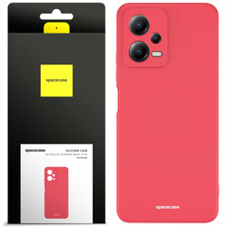 Etui silikonowe Spacecase Silicone Case do Poco X5 5G/Redmi Note 12 5G czerwone