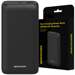 Spacecase Powerbank 20000mAh PowerGo PD20W PB03-B black
