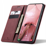 Etui z klapką Spacecase Wallet do Galaxy S21 czerwone