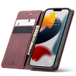 Etui z klapką Spacecase Wallet do iPhone 13 mini czerwone