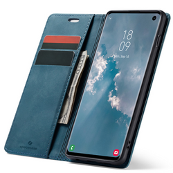 Etui z klapką Spacecase Wallet do Galaxy S10 niebieskie
