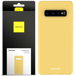 Etui silikonowe Spacecase Silicone Case do Galaxy S10 żółte