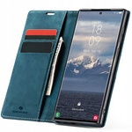 Etui z klapką Spacecase Wallet do Galaxy S24 Ultra niebieskie
