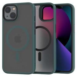Etui Spacecase Hybrid Mag do iPhone 13 ciemno zielone