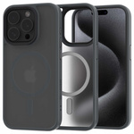Etui Spacecase Hybrid Mag do iPhone 15 Pro szare