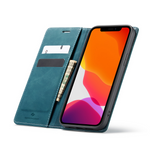 Etui z klapką Spacecase Wallet do iPhone 12 Pro Max niebieskie