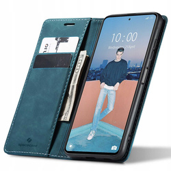 Etui z klapką Spacecase Wallet do Poco X5 Pro/Note 12 Pro niebieskie