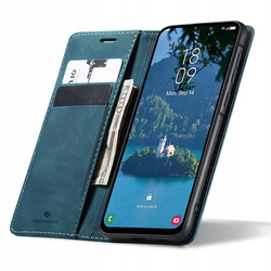 Etui z klapką Spacecase Wallet do Galaxy A56 5G niebieskie