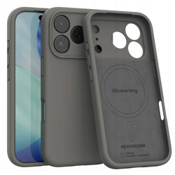 Spacecase Silicone Mag iPhone 17 Pro Max gray