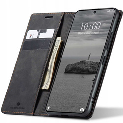 Etui z klapką Spacecase Wallet do Poco F6 Pro czarne